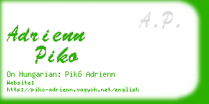 adrienn piko business card